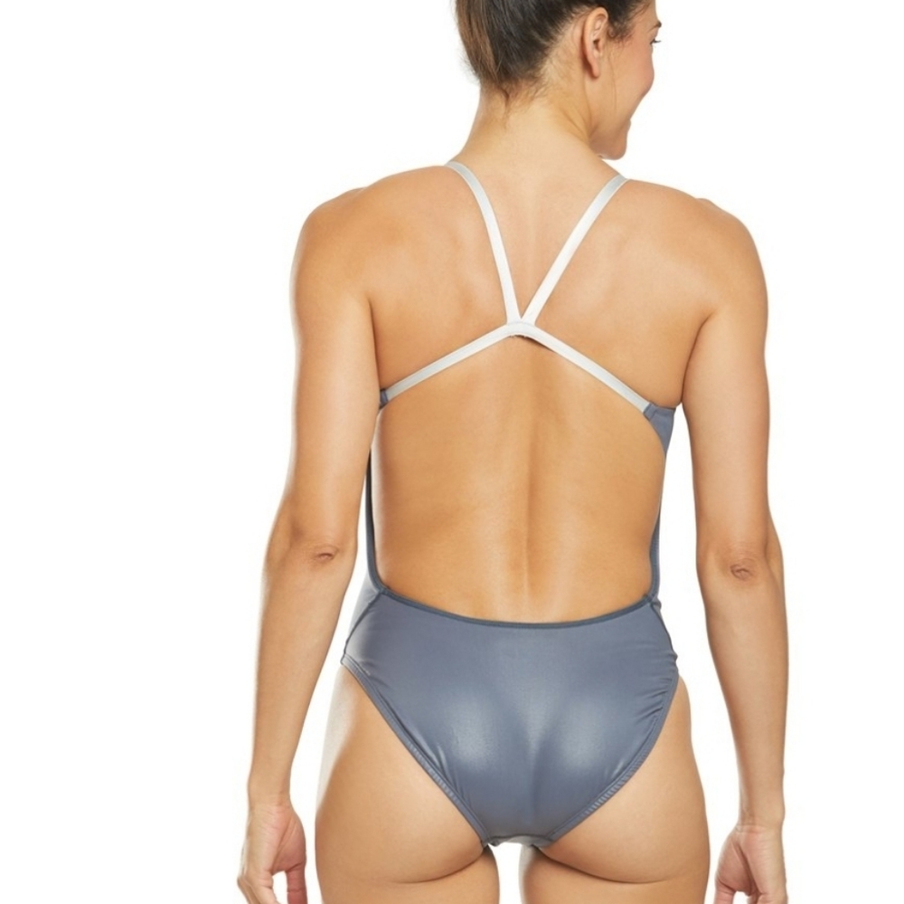 Nike Flash Bonded Cut-out Swimsuit NESS9056-414 - Picture 2 of 4